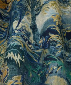 trees multi coloured textile fabric curtain fabrics upholstery