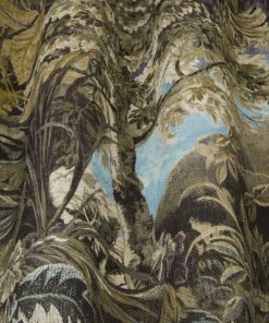 trees multi coloured textile fabric curtain fabrics upholstery