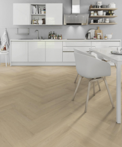 linen oak herringbone flooring