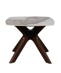 Ariya Lamp Table Stone Wood Belfast