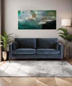 Wren 2 Seater Navy Mid Century Sofa Belfast