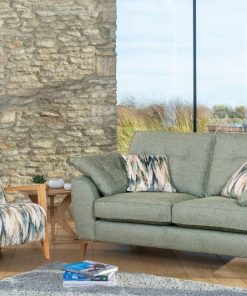 Savannah 2 seater 3 seater 4 seater sofa armchair pattern fabric wooden legs