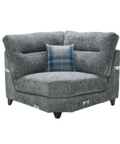 Lisburn Wingback corner piece wooden cushion legs tartan fabric red rose