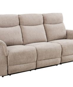 Maud maude Vida Living Manual Recliner 3 seater sofa cream