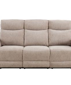 Maud maude Vida Living Manual Recliner 3 seater sofa cream