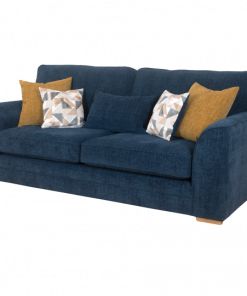 Oscar Sofa 3 seater in blue fabric