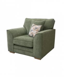 Oscar green fabric armchair