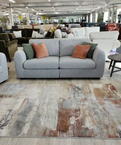 Spencer Grey Fabric Sofa Belfast