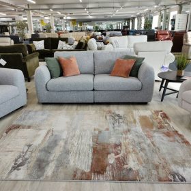 Spencer Grey Fabric Sofa Belfast